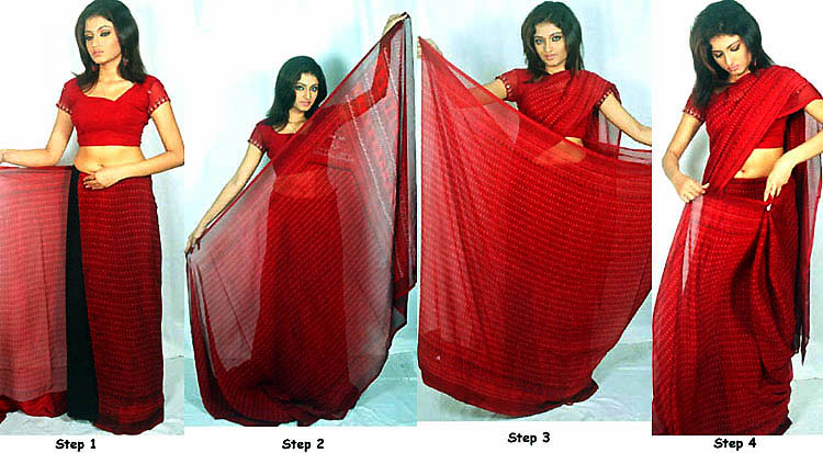 How to clearance wear a saree