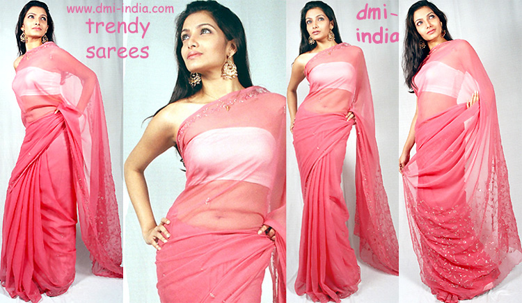 Aari Pink Saree